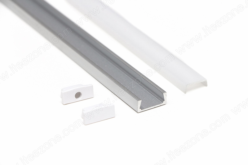 ราคาต่อ 1 เส้น ยาว 1 เมตร ราง mini U Slim + ฝาอะคริลิค ใช้ได้กับไฟเส้นอ่อนเท่านั้น รางไฟ Aluminium Profile รางอลูมิเนียม ใช้กับไฟเส้น LED รางไฟเส้น rail led track โพรไฟล์