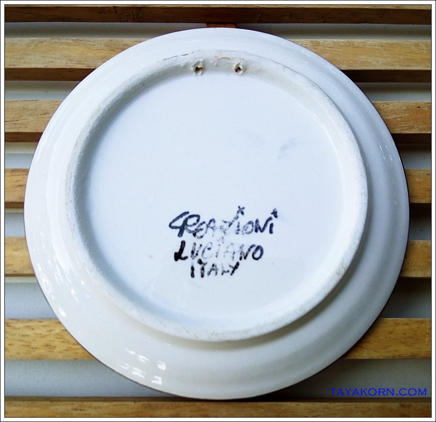 จานเซรามิกสะสม แบบC1 Creazioni Luciano made in Italy