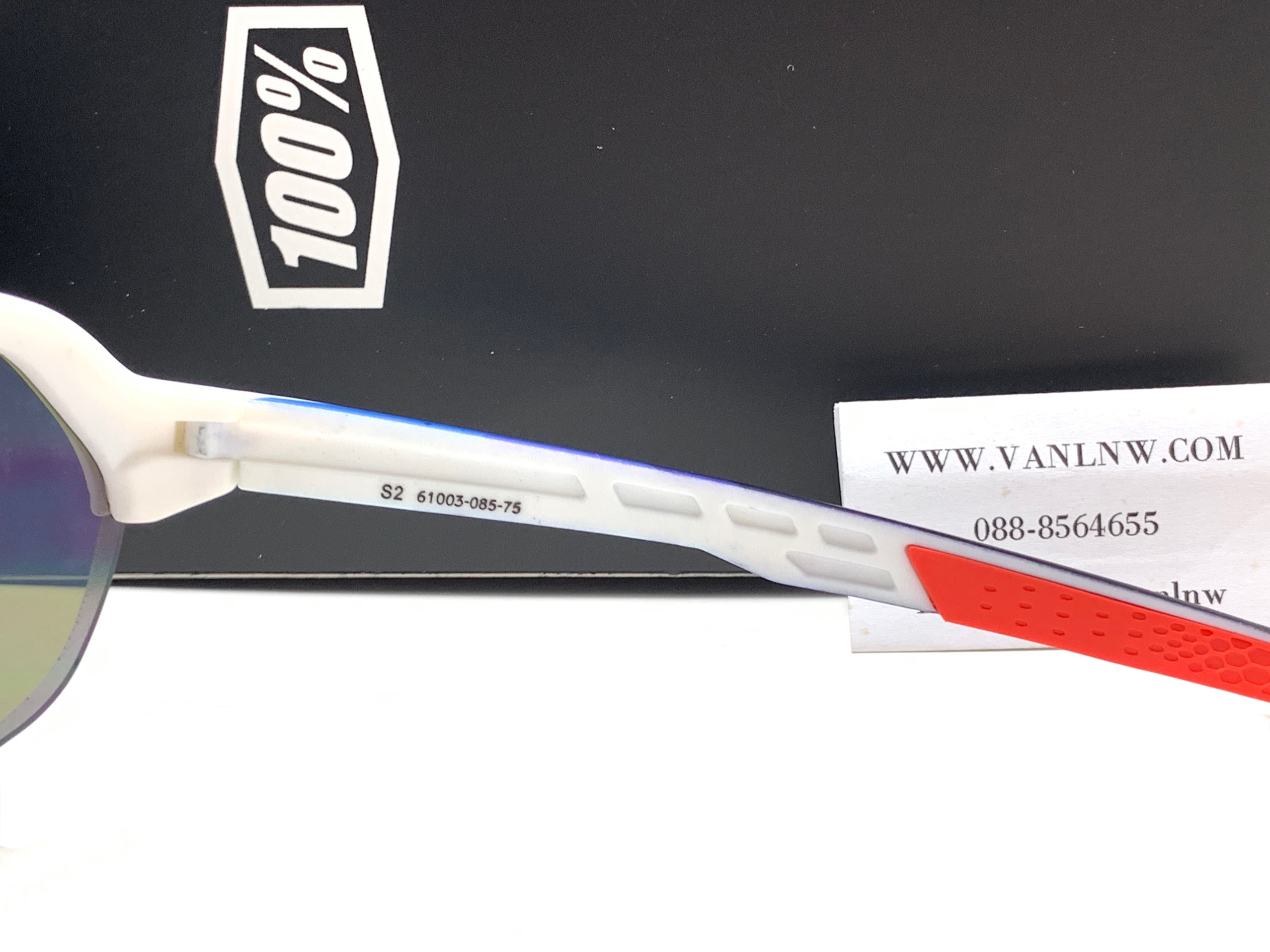 แว่นกันแดด แว่นตาปั่นจักรยาน 100% S2 61003-085-75 Matte black/Nero รุ่นใหม่ล่าสุด 2018