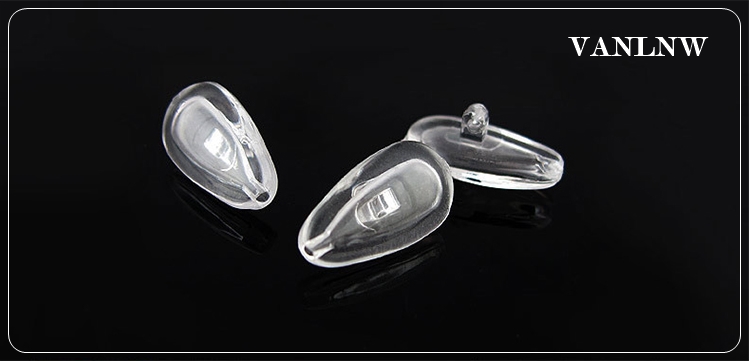 แป้นจมูกแว่นตา Silicone Air Soft Nose Pad แป้นจมูกซิลิโคน มีรูระบายอากาศ ช่วยลดการกดทับบริเวณดั้งจมูก นิ่มใส่สบาย (แบบไขน็อต)