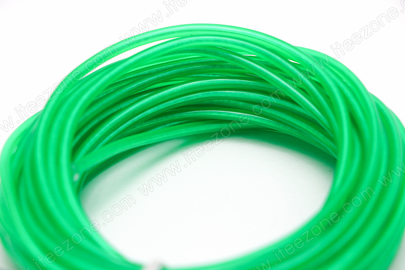 EL Wire 5 เมตร + รางถ่าน AA 2 ก้อน / สีเขียวเข้ม