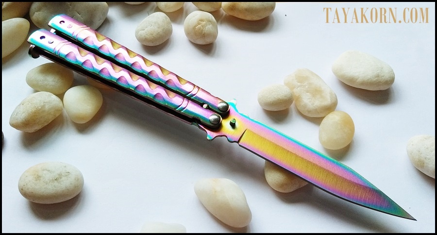 มีดบาลีซอง เรนโบว์ธันเดอร์ Rainbow Thunder Balisong Knife