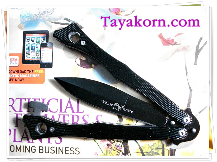 มีดควง Balisong Black Spyderky Whale TK2013/00401