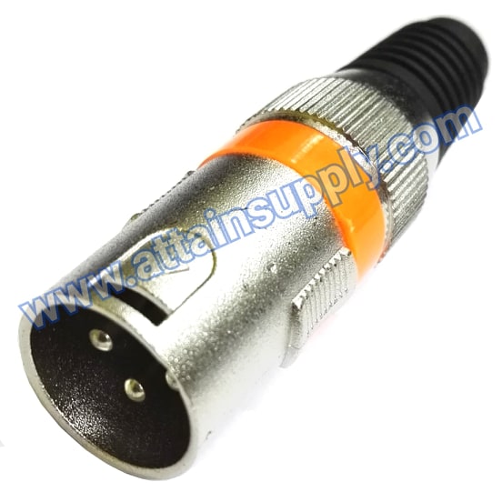 P.XLR 3P.-COLOUR/ORANGE