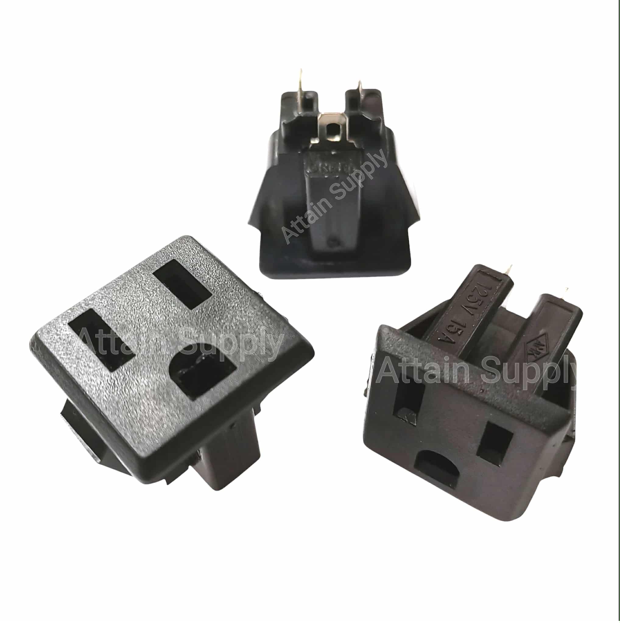 เต้ารับAC-3ขา ขอบริมล็อคDCZ04