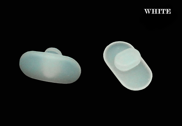 แป้นจมูกแว่นตา Mykita แป้นจมูกซิลิโคน แป้นรองจมูก แบบกด (Push-on) แกนแนวขวาง นุ่ม เบาสบาย ไม่เจ็บดั้ง