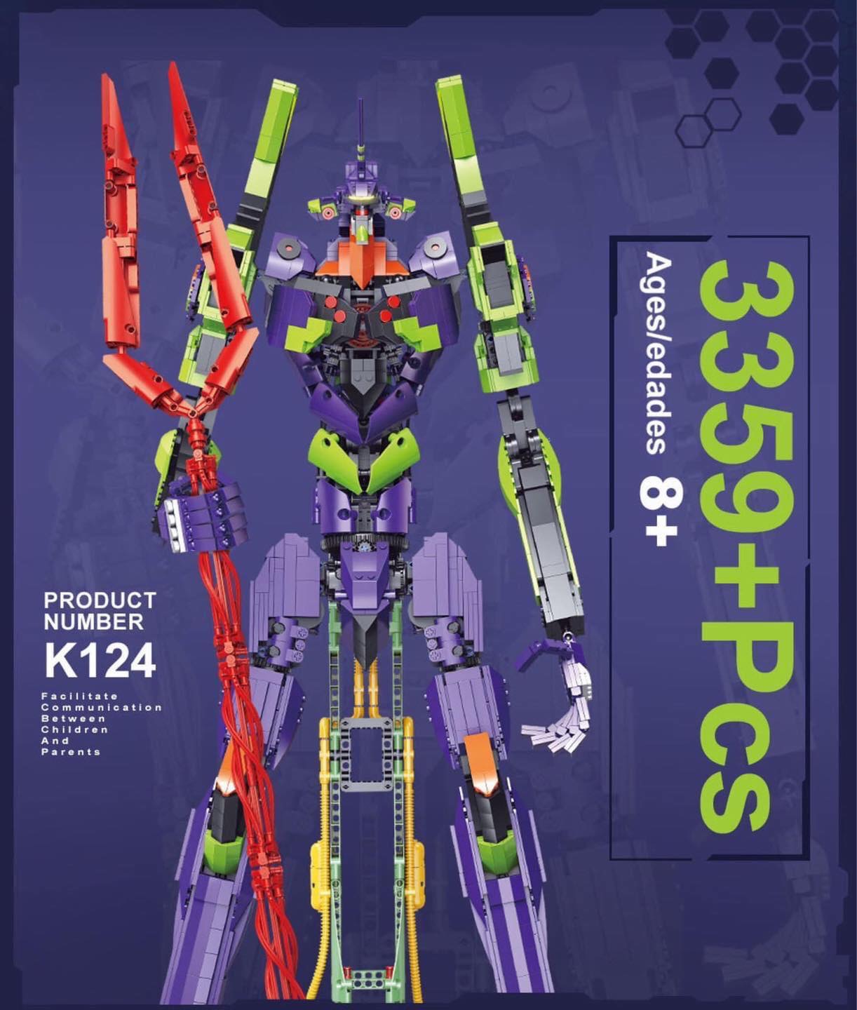 Brick ตัวต่อ Evangelion ขนาด 97*47*28cm 3359 ชิ้น [18 K]