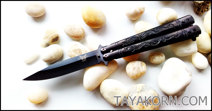 มีดบาลีซอง Black Dragon Balisong TKBS14NV