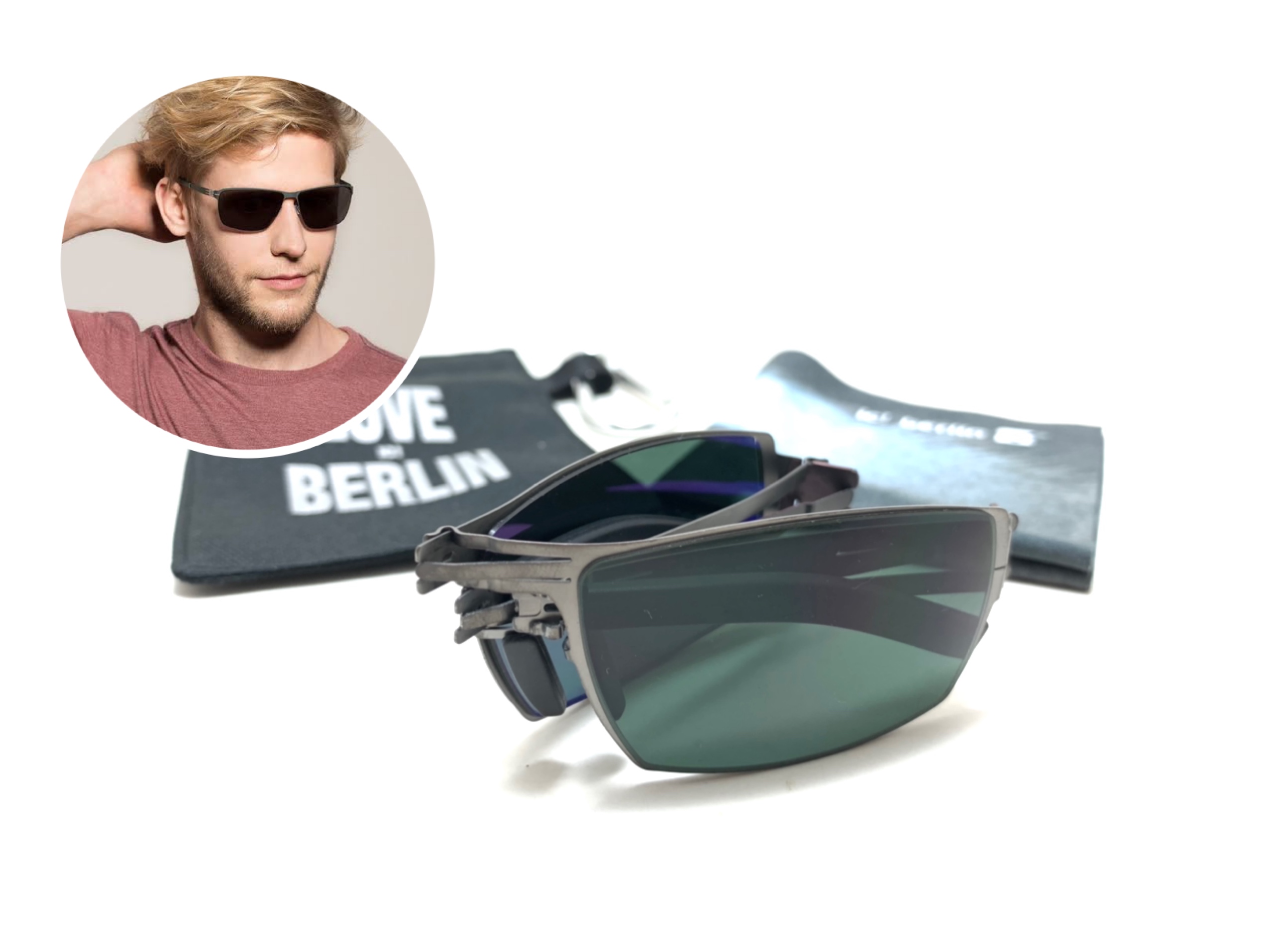 แว่นกันแดด ic berlin model neutron star gun metal 57-19 <กันเมทัล>