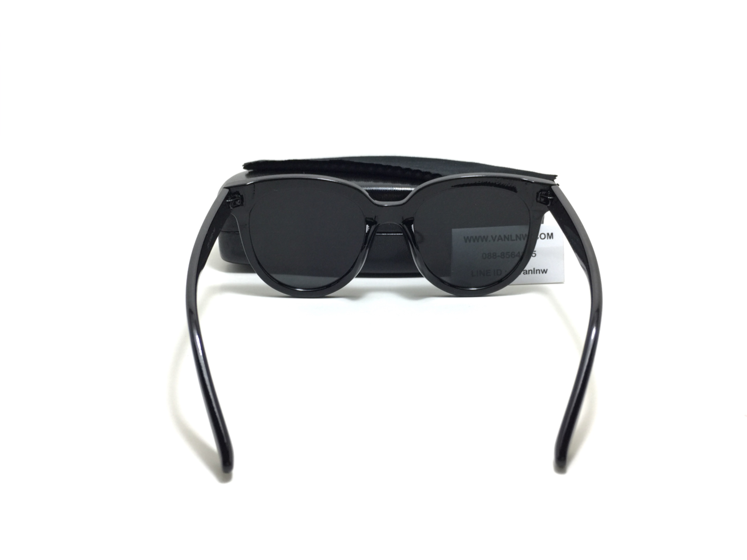 แว่นกันแดดแฟชั่นผู้หญิง Black Ready Stock 337 52-22 146 <ดำ>