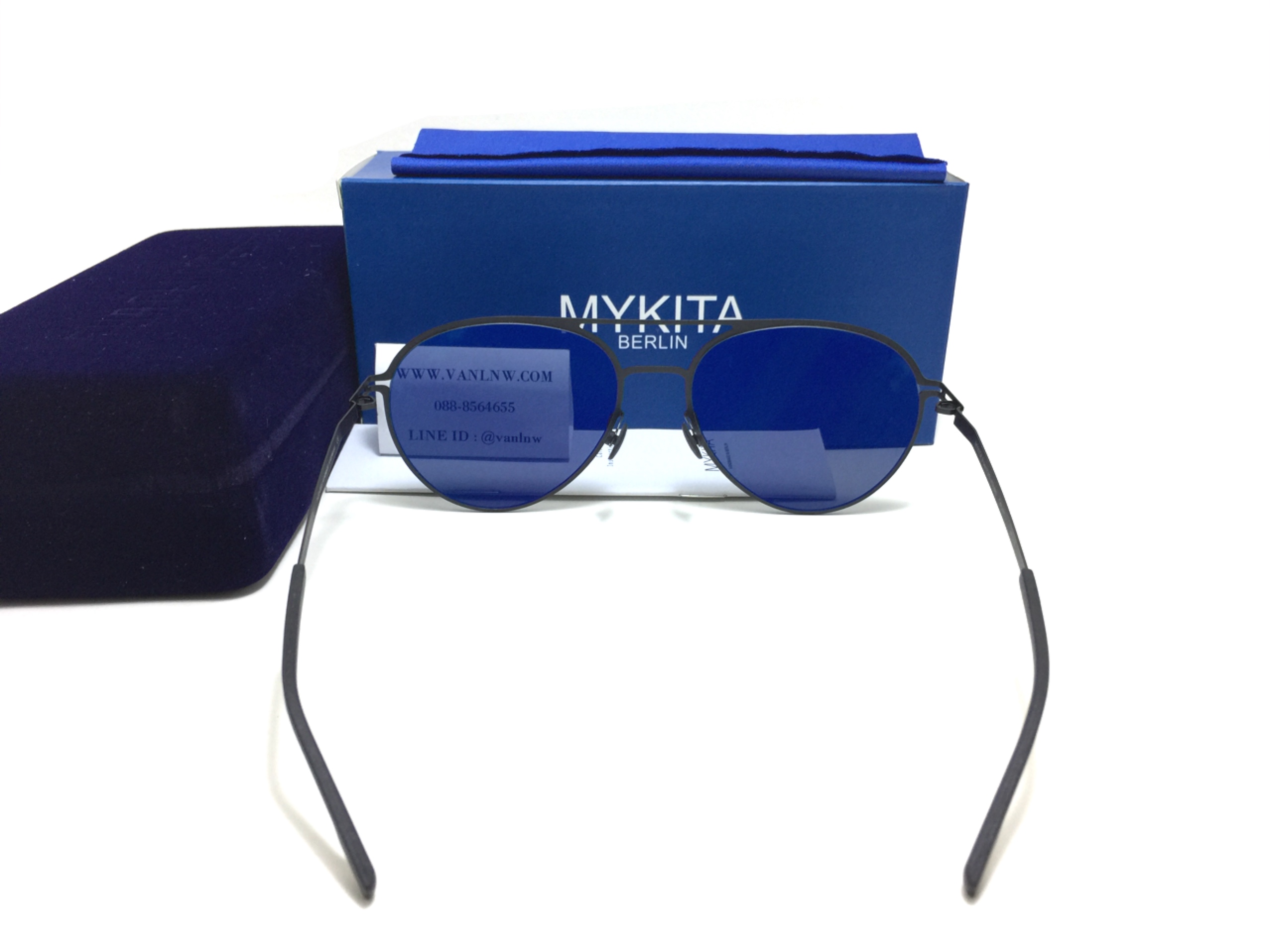 แว่นกันแดด MYKITA JOLAN Black/Pitch Black <ดำ>