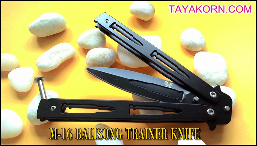 มีดซ้อมควง บาลิซองเอ็ม16 M16 BALISONG TRAINER KNIFE TKBS-M16TR