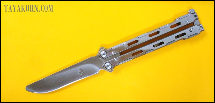 มีดซ้อมควง ไวท์มุรามะ White Murama Balisong Trainer Knife TKBS-WM778TR