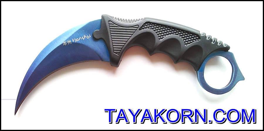 มีดคารัมบิตบลูซีสตอร์ม BlueSeaStorm Karambit Knife ( BLUE SEA )