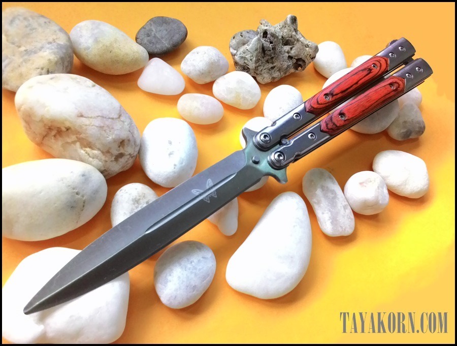 มีดซ้อมควง บาลิซองแองเจิลเนล Angel Nail Balisong Trainer TKBS-AG1TR