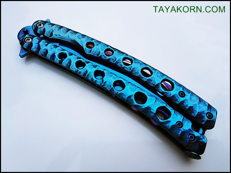 มีดควง ซีเอสโก บาลิซอง ZS GO BLUE Balisong Knife TKBS-ZS6