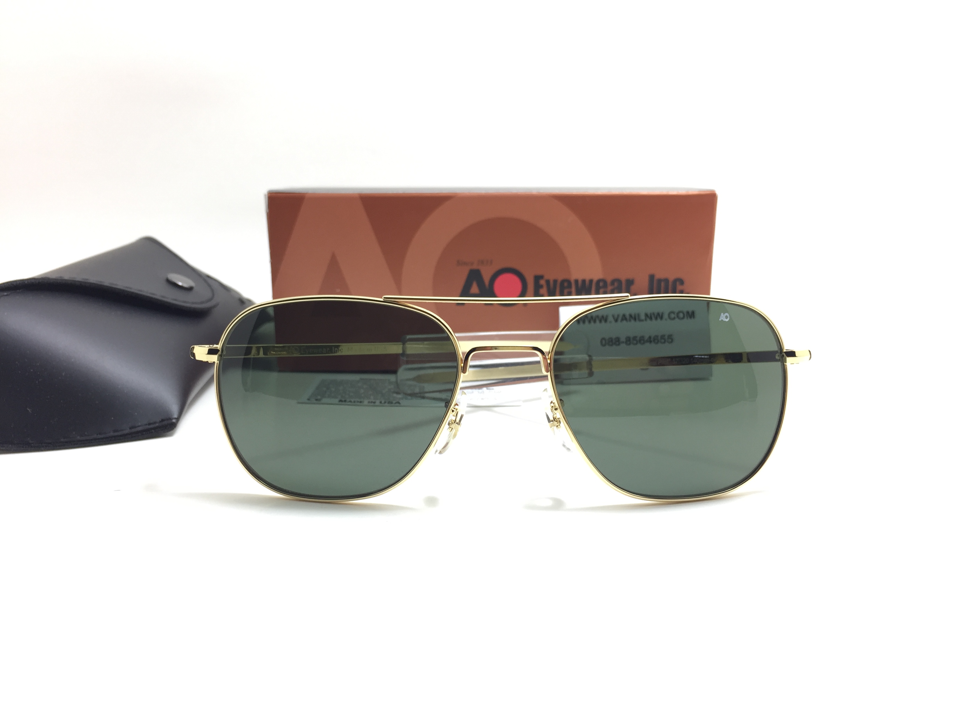 แว่นกันแดด Ao Original Pilot Made in USA (ทอง) ของแท้ 100%