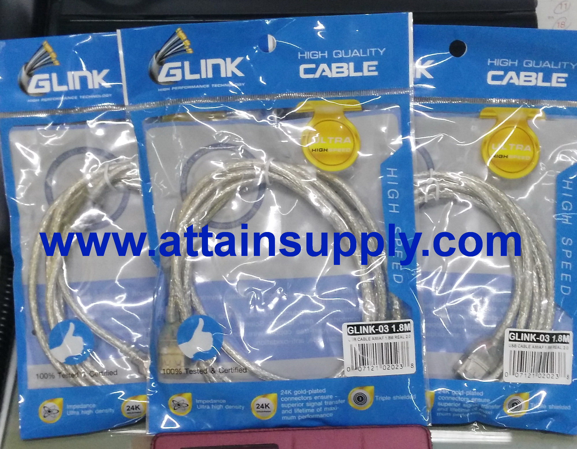 สาย USB 1.8M/GLINK