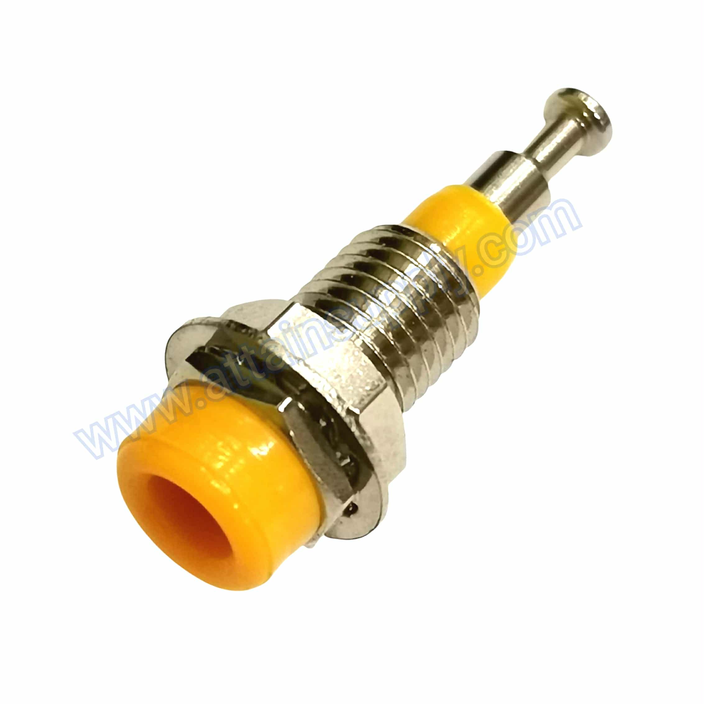 BIDINGPOST 2MM.ฐานโลหะยาว JAPAN/YELLOW