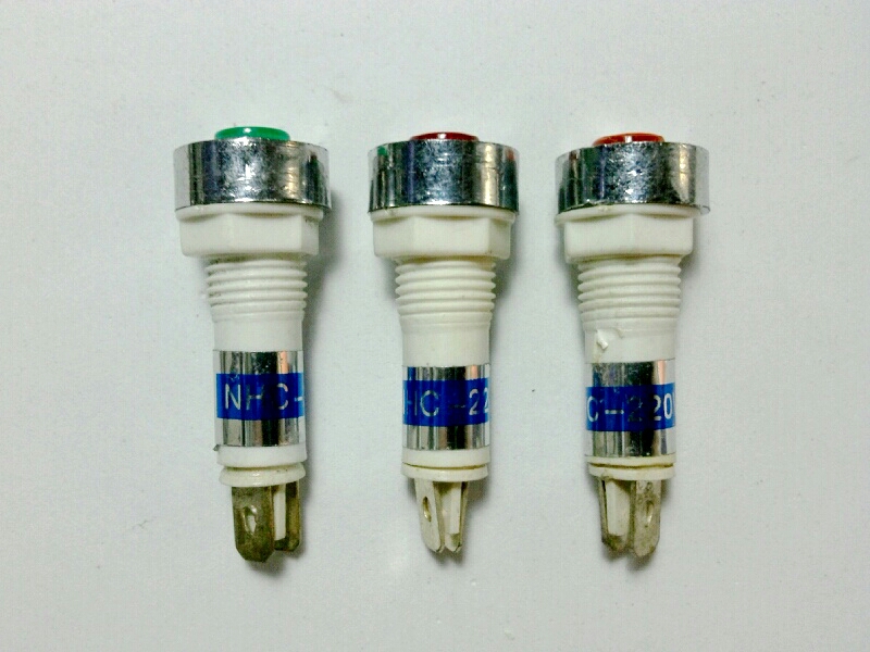 หลอดหน้าปัด-ขอบเงิน/220V