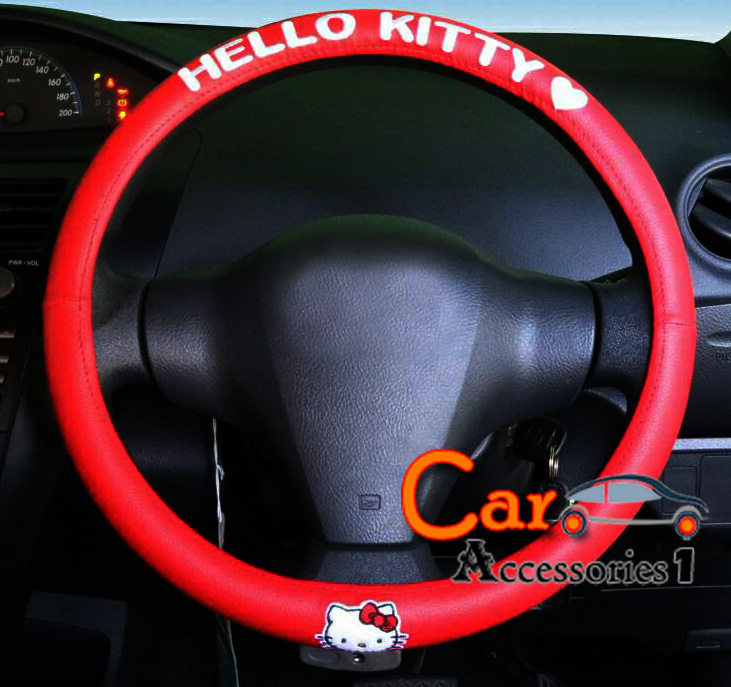 หุ้มพวงมาลัยหนังคิตตี้ Hello Kitty ลิขสิทธิ์แท้คอลเล็คชั่นล่าสุด