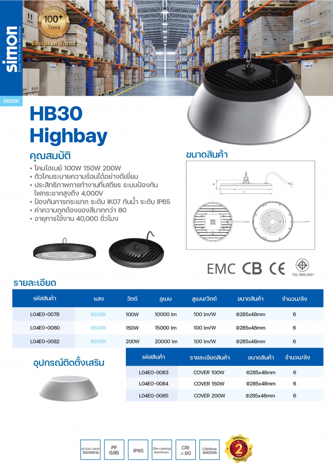LED Highbay HB30 Cover 100W