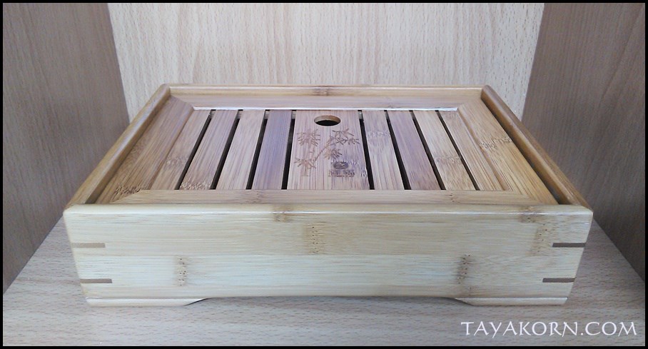 ถาดรองน้ำชาไม้ไผ่ แบบA Bamboo Tea Tray Tyle A