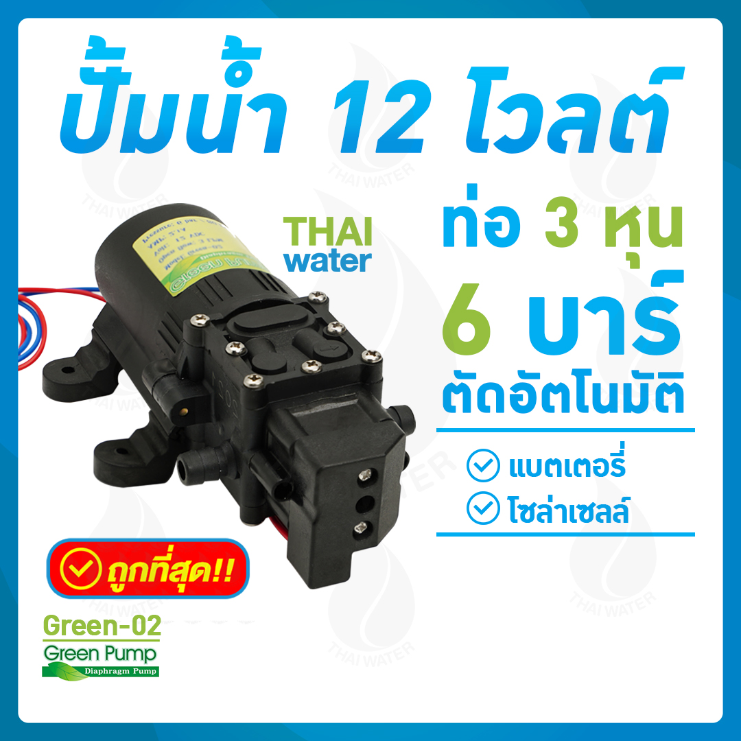 เครื่องพ่นยา DC12V Green-02 6 บาร์
