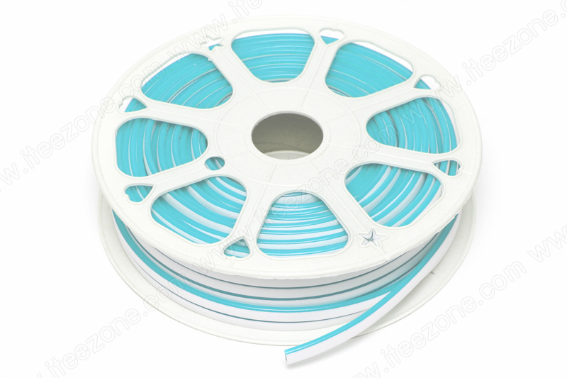 ไฟเส้น Neon Flex 12V Silicone สี Ice Blue ฟ้า (กันน้ำ)