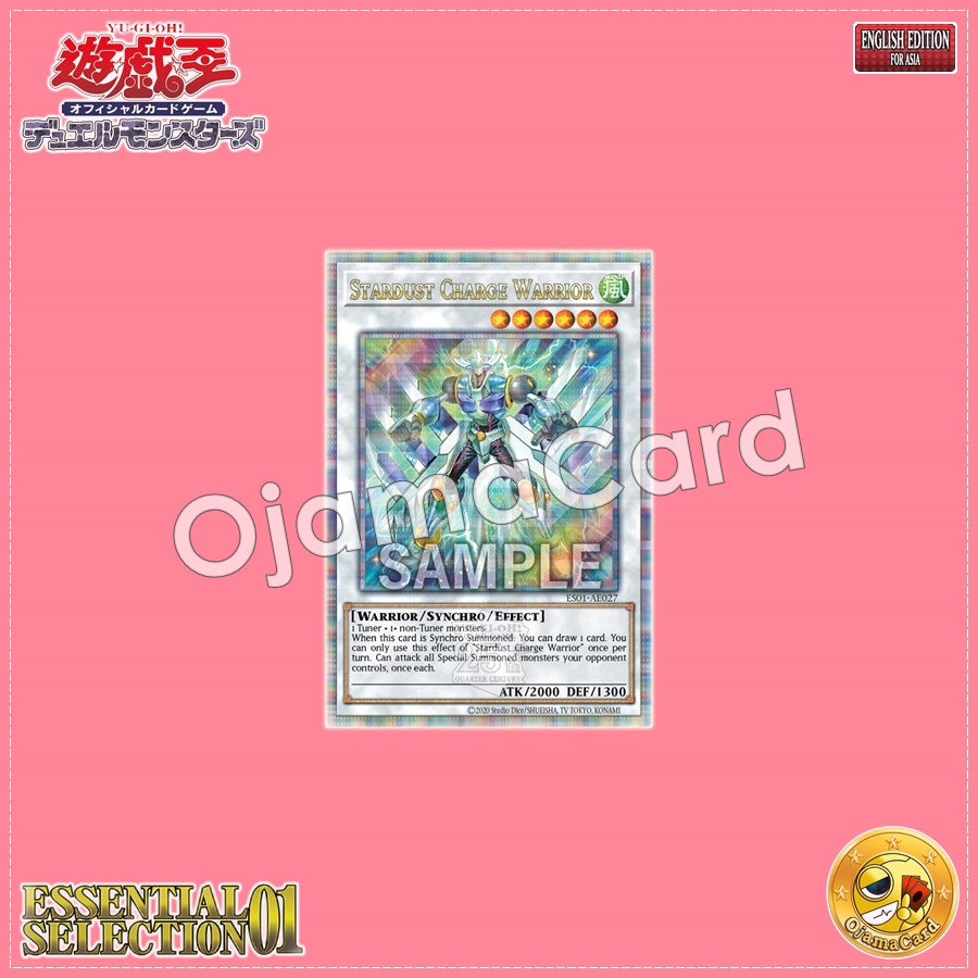 ES01-AE027 : Stardust Charge Warrior (Quarter Century Secret Rare)