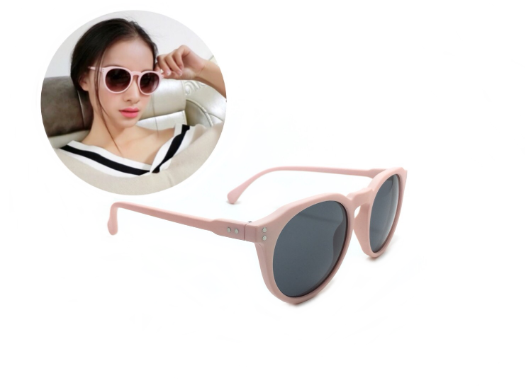 แว่นกันแดดแฟชั่น Topman Matte Pink Round Sunglasses 51-17-140 <ชมพู>