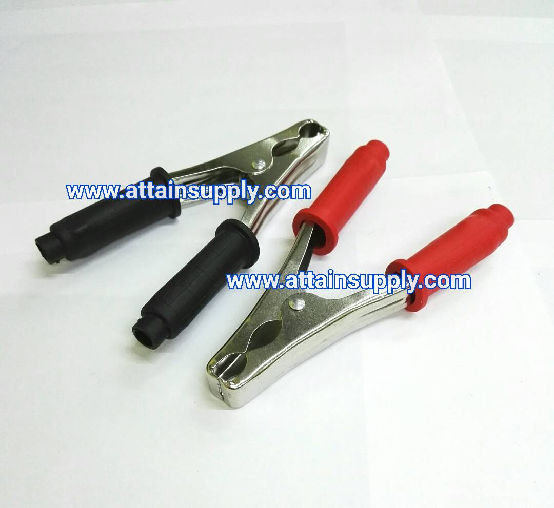 เซตปากคีบแบต 100AMP./สีดำ-แดง