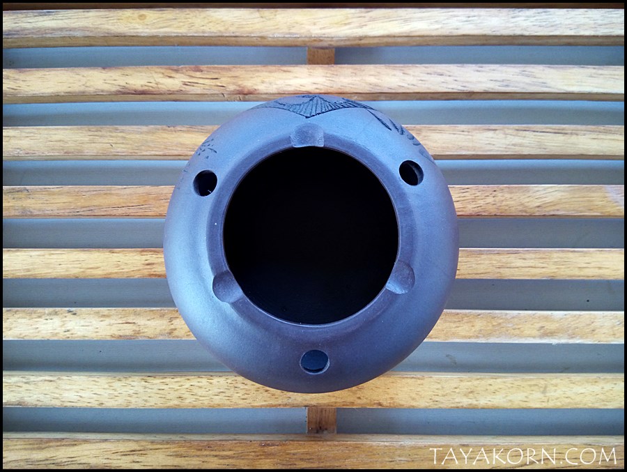 ที่เขี่ยบุหรี่ดินเผาอี๋ชง 福 จื่อหนี 紫泥 TKTC-P3