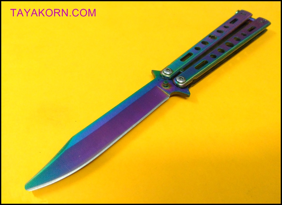 มีดซ้อมควง บาลิซองเรนโบว์ 2 Balisong Rainbow 2 Trainer TKBS-RB02TR