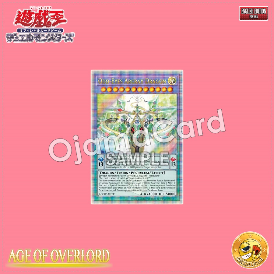 AGOV-AE030 : Odd-Eyes Arcray Dragon / Supreme King Celestial Dragon Odd-Eyes Arcray Dragon (Holographic Rare)