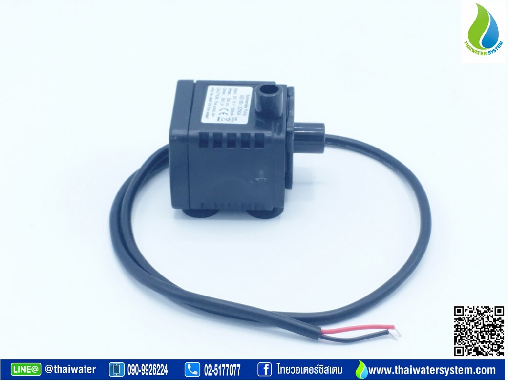 06-AS180-12250A ปั๊มน้ำ DC12V รุ่น AS180-12250A ( ปั๊มตู้ปลา ปั๊มดูดปุ๋ย ) SKU-070