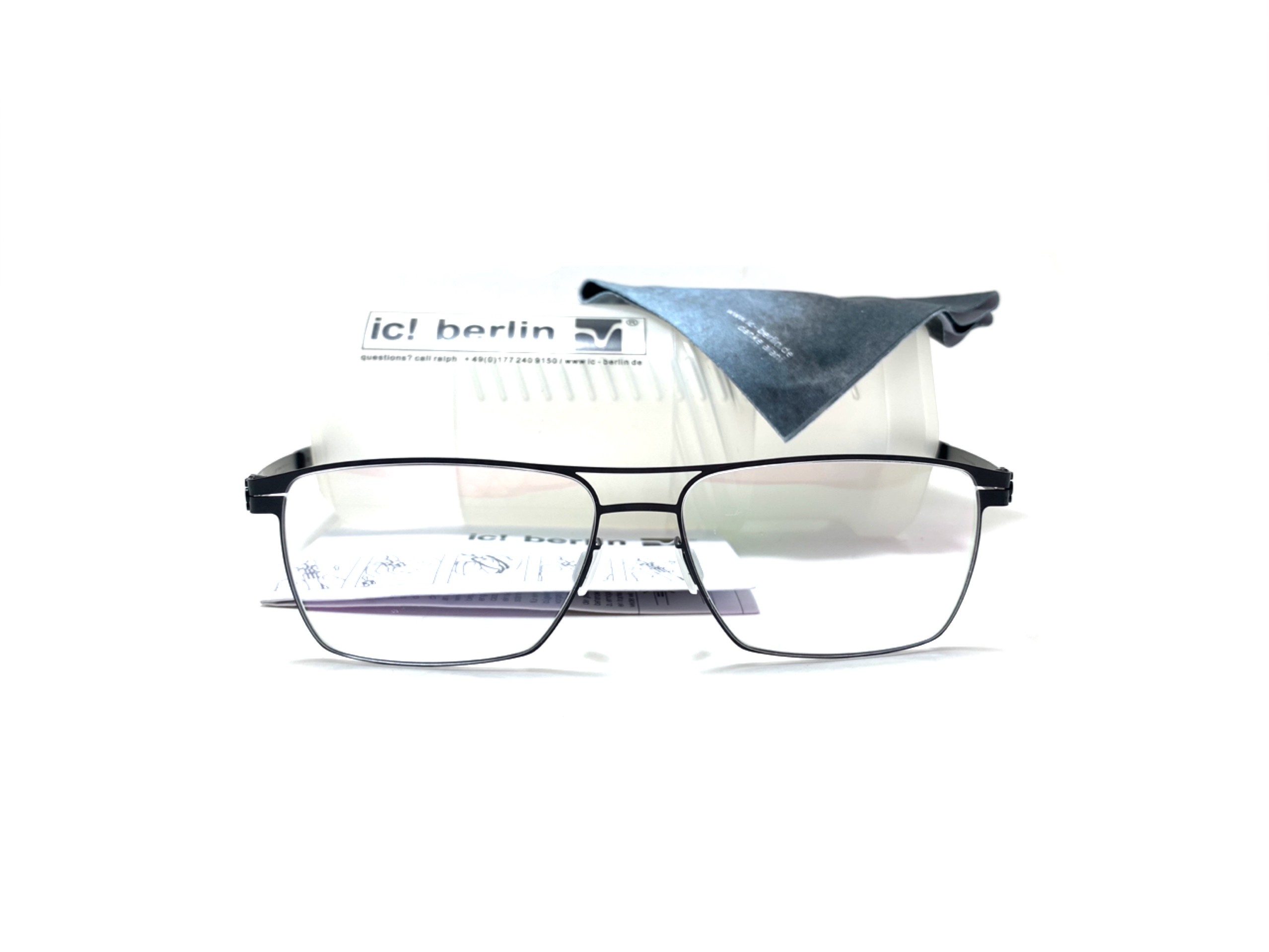 แว่นสายตา ic berlin model jana m. black 55-16 <ดำ>