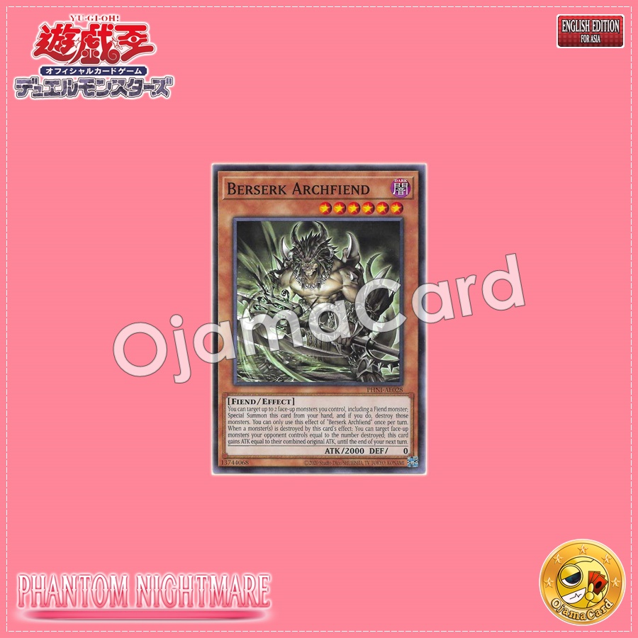 PHNI-AE028 : Berserk Archfiend / Berserk Daemon (Common)