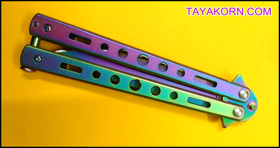 มีดซ้อมควง บาลิซองเรนโบว์ 2 Balisong Rainbow 2 Trainer TKBS-RB02TR