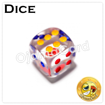 13MM 6 Sided Dice Block — Transparent : Clear「1 Dice」