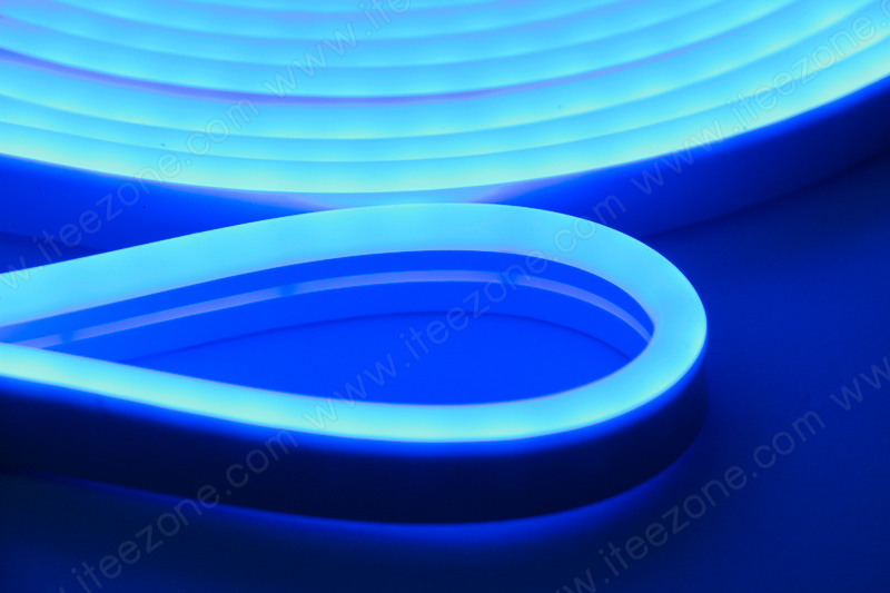 ไฟเส้น Neon Flex 12V Silicone สี Blue น้ำเงิน (กันน้ำ)