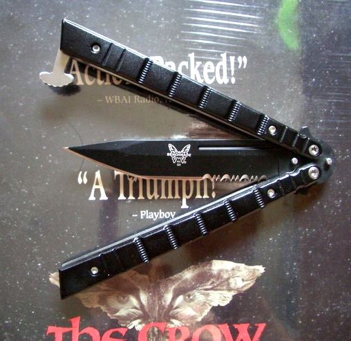Balisong BM009S Tactical Balisong Knife Combo Edge(มีดควงผีเสื้อกึ่งหยัก)