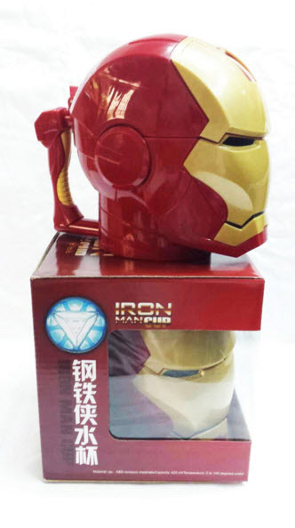 Iron Man 3D Helmet plastic cup (Black Eye)
