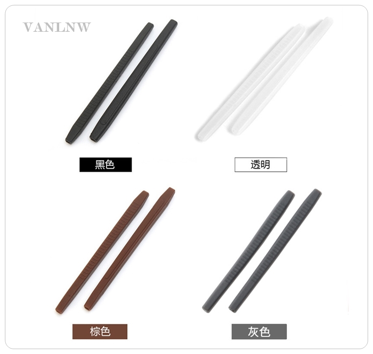 ซิลิโคนสวมขาแว่นกันลื่น Silicone Temple ปลอกซิลิโคนสวมขาแว่น แบบรูทะรุ ป้องกันแว่นตก แว่นไหล เจ็บหู (แพ็ค 1คู่)