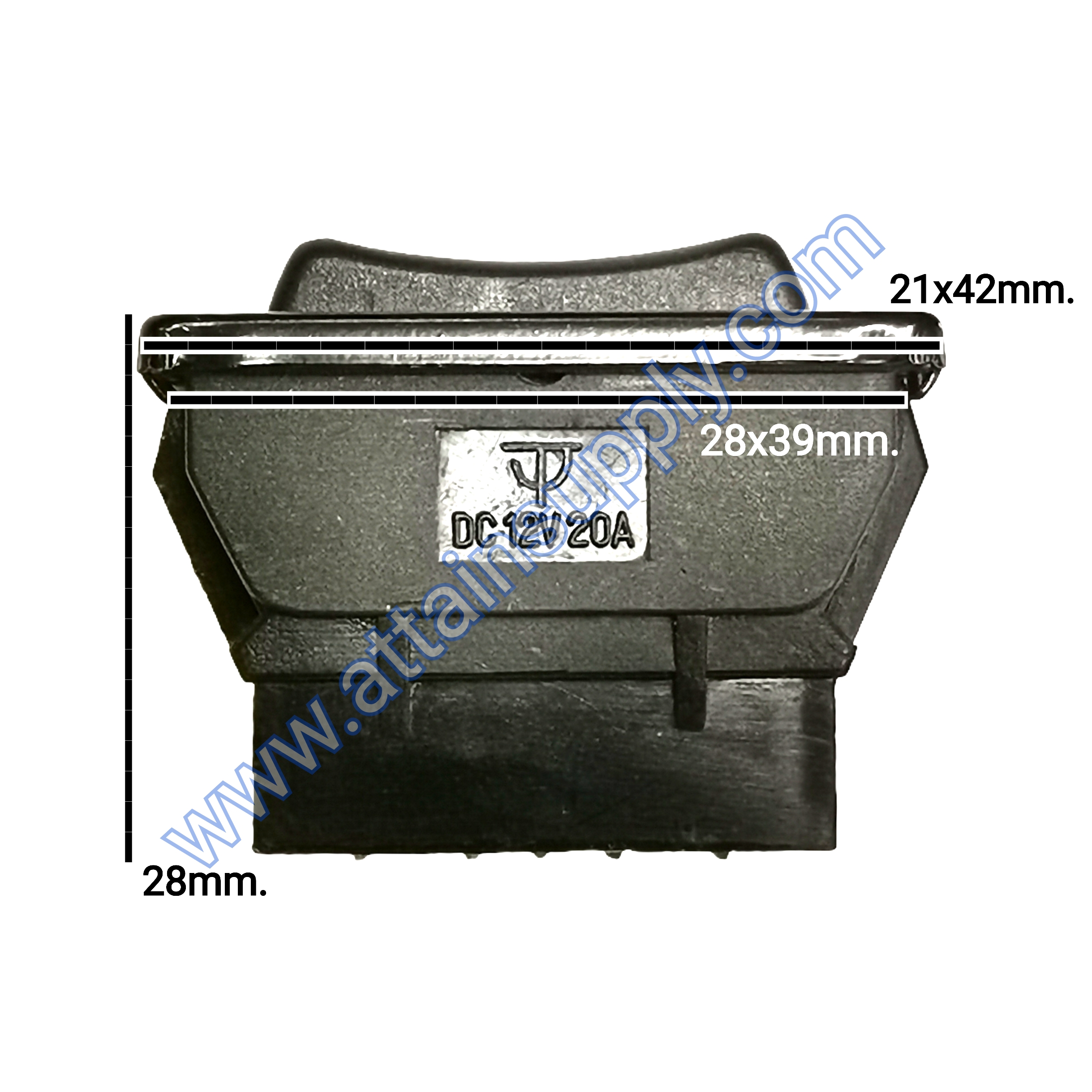 สวิทช์กระจกรถยนต์-ลูกศร DC12V.-20A.