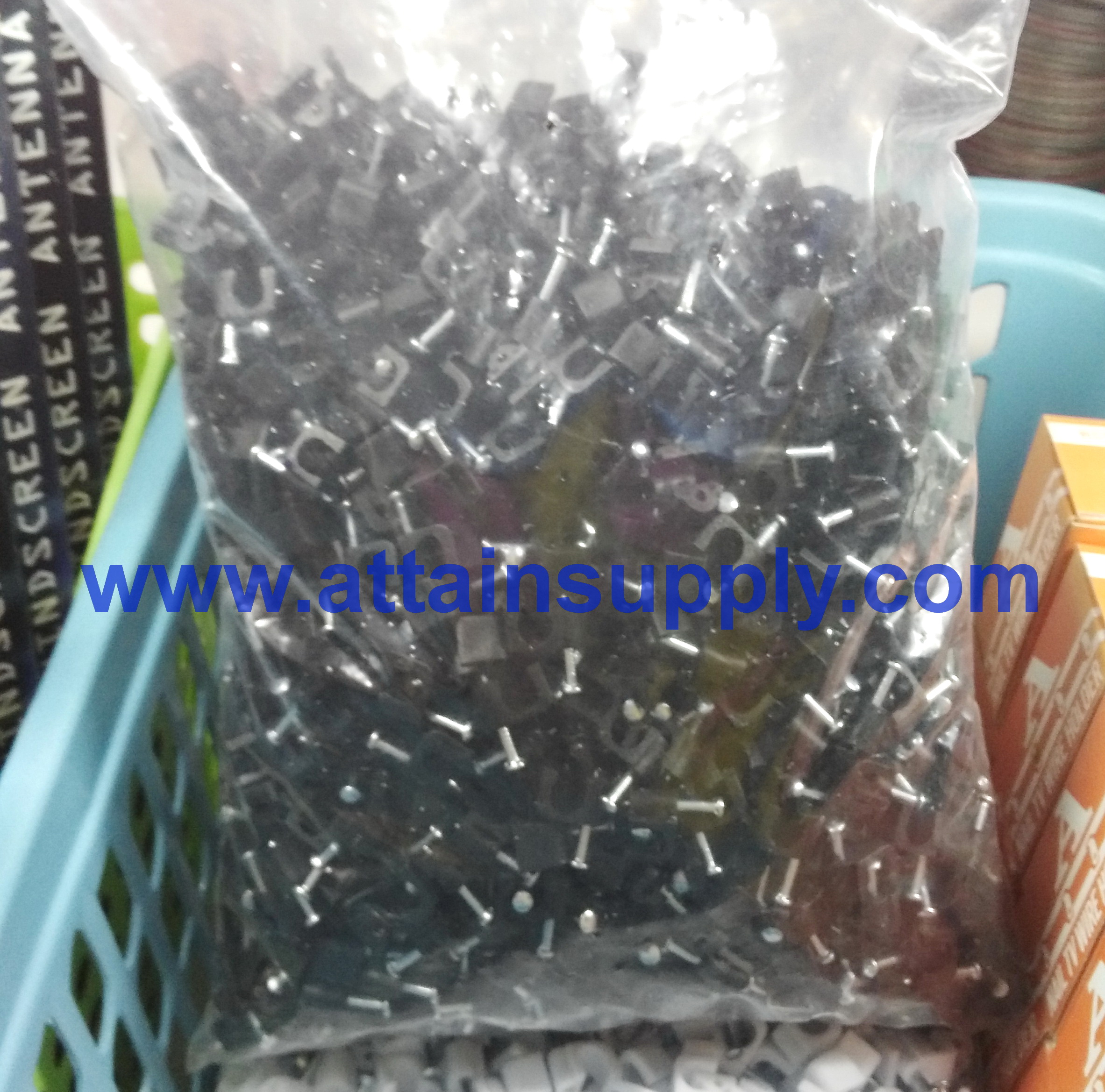 กิ๊ฟตอกสายอากาศ-1,000Pcs./สีดำ