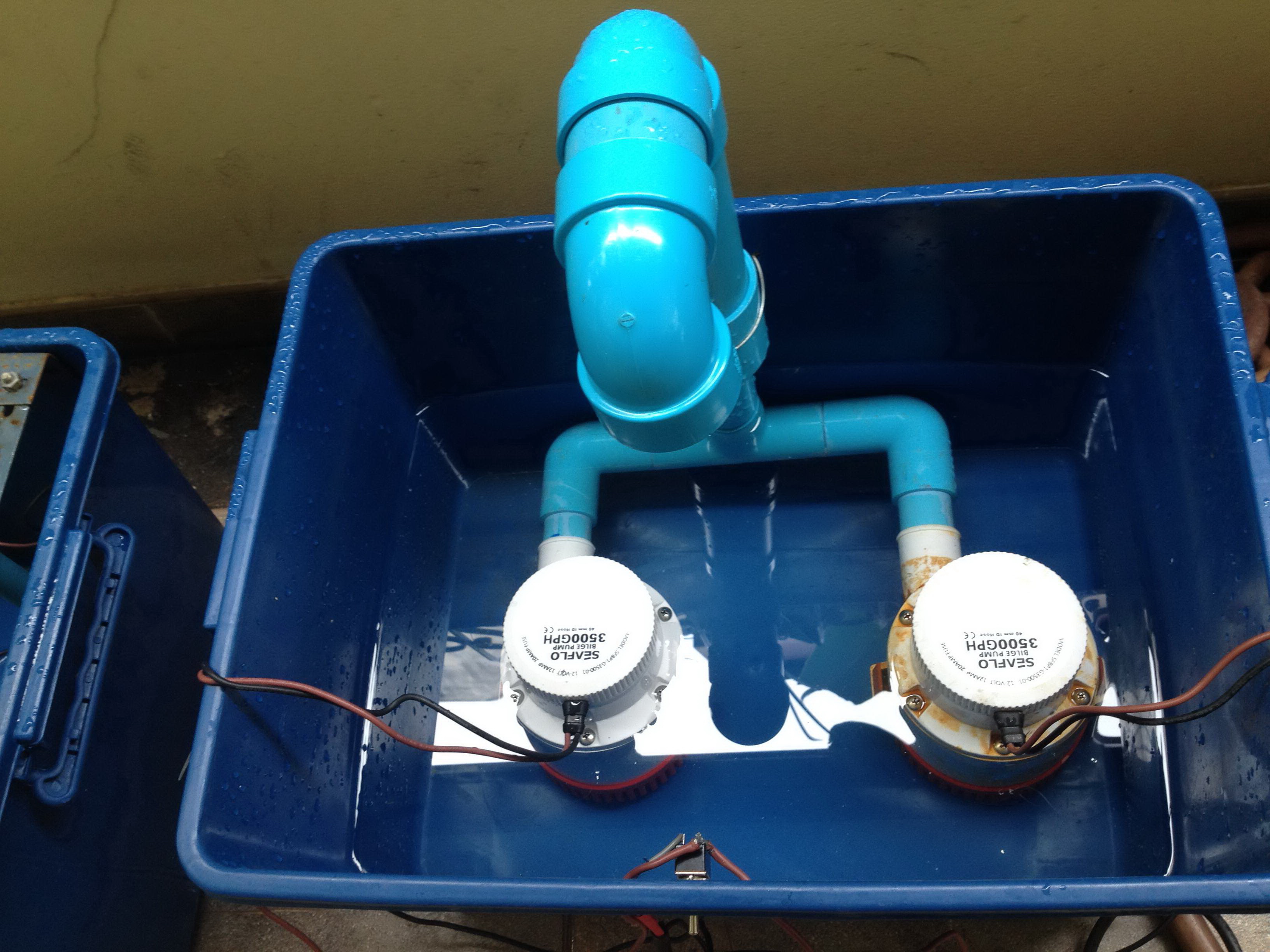 ปั๊ม DC 12V รุ่น 3500-GPH 2 ตัว