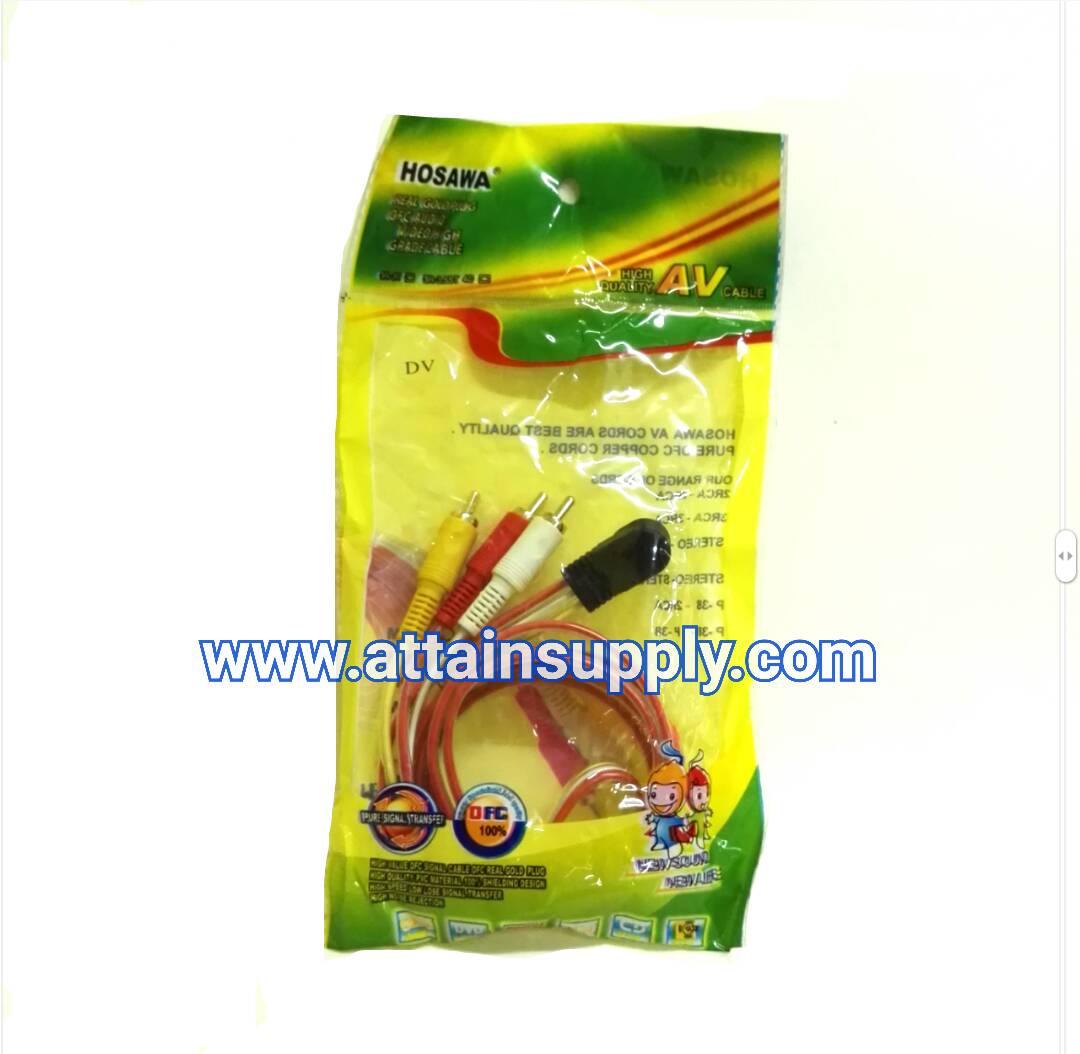 สายP.TR3ขั้ว(3.5MM.)-P.RCAx3 HOSAWA/1.5M.