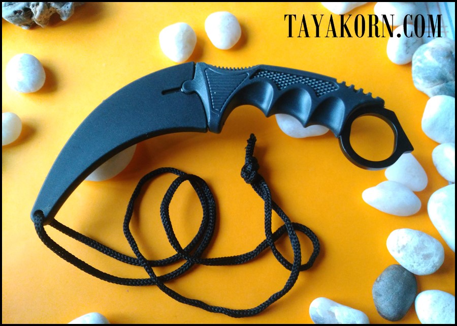 มีดซ้อมคารัมบิตพายุทะเลทราย Desert Storm Karambit Trainer Knife