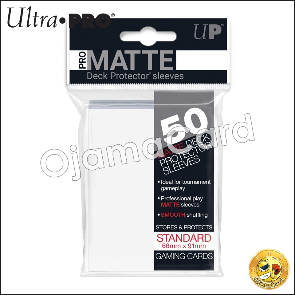 Ultra•Pro PRO-Matte Standard Deck Protector Sleeves (50ct) — White